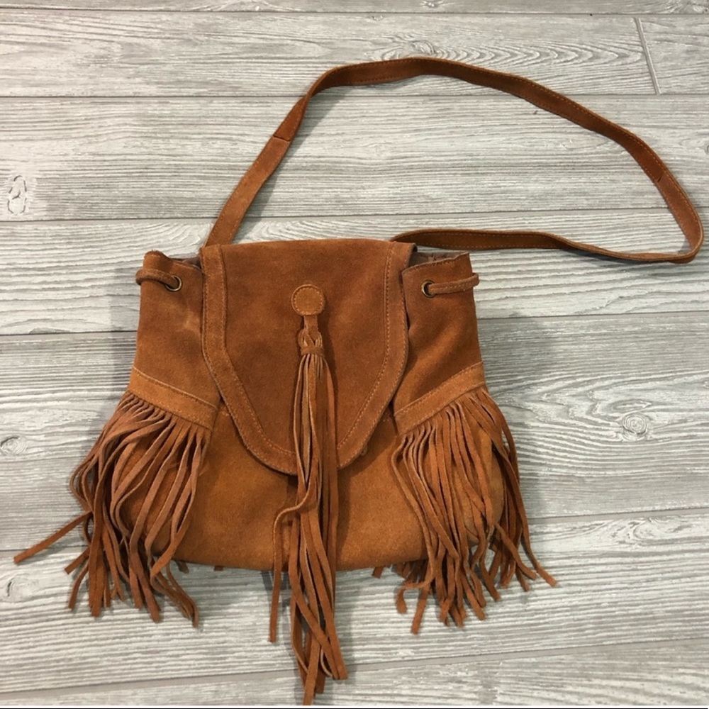 UO Ecote Fringe Purse and Backpack